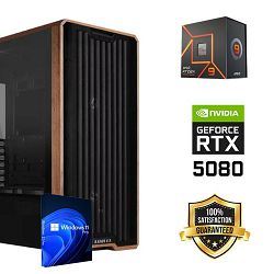 FuturaIT Workstation PC (AMD Ryzen 9 7950X, 64GB RAM, SSD+HDD, RTX 5080, 1000W, Midi ATX) Win OS