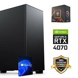 FuturaIT Workstation PC (AMD Ryzen 9 7950X, 64GB RAM, SSD+HDD, RTX 4070, 850W, Midi ATX) WinOS