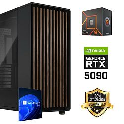 FuturaIT Workstation PC (AMD Ryzen 9 7950X, 96GB RAM, SSD+HDD, RTX 5090, 1000W, Midi ATX) WinOS