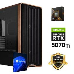 FuturaIT Workstation PC (AMD Ryzen 9 9900X, 64GB RAM, SSD 2TB, RTX 5070Ti, 850W, Midi ATX) Win-OS