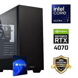 FuturaIT Workstation PC (Intel i7 265K, 32GB RAM, SSD+HDD, RTX 4070, 750W, Midi ATX) WinOS