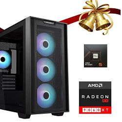 FuturaIT Xmas GamerPC (AMD Ryzen 5 7500F, 32GB RAM, SSD 1TB, AMD RX 9060XT, 650W, Midi ATX) 