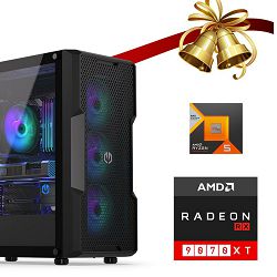 FuturaIT Xmas GamerPC (AMD Ryzen 5 7500X3D, 32GB RAM, SSD 2TB, RX 9070XT, 750W 80+ Gold, Midi ATX) 