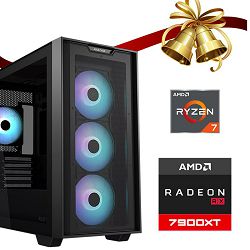 FuturaIT Xmas GamerPC (AMD Ryzen 7 5800X, 32GB RAM, SSD 1TB, RX 7900XT, 750W, Midi ATX)  