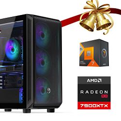 FuturaIT Xmas GamerPC (AMD Ryzen 7 7800X3D, 32GB RAM, SSD 2TB, RX 7900XTX, 1000W, Midi ATX)