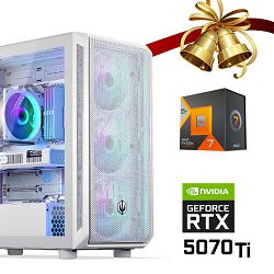 FuturaIT Xmas GamerPC (AMD Ryzen 7 7800X3D, 32GB RAM, SSD 2TB, RTX 5070Ti, 1000W, Midi ATX)