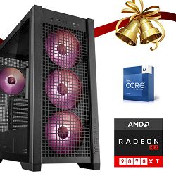 FuturaIT Xmas GamerPC (Intel i7 13700K, 32GB RAM, SSD 2TB, RX 9070XT, 1000W 80+ Gold, Midi ATX)