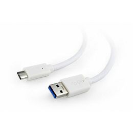 Gembird USB 3.0 AM to Type-C cable (AM CM), 1m, white