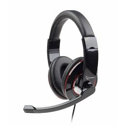 Gembird USB stereo headset, glossy black