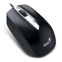 Genius DX-180, ergonomski miš, USB, 1600dpi, crni 31010239100