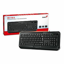 Genius KB-118 V2, žična tipkovnica, USB, crna 31310051405