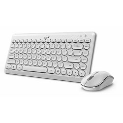 Genius Luxemate Q8000, bež. tipkovnica+miš, bijela 31340013413