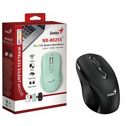 Genius NX-8025S, bežični miš, silent, crni 31030048400