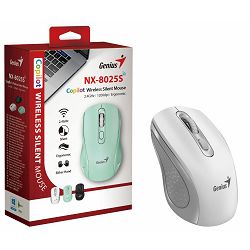 Genius NX-8025S, bežični miš, silent, bijela 31030048401