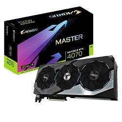 Gigabyte GF RTX4070 AORUS MASTER, 12GB, GDDR6X GV-N4070AORUS M-12GD G10