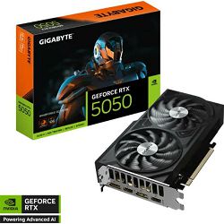 Gigabyte GF RTX5050 WINDFORCE OC, 8GB GV-N5050WF2OCV2-8GD