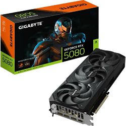 Gigabyte GF RTX5080 Windforce OC, 16GB GDDR7 GV-N5080AORUS M-16GD