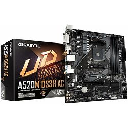 GIGABYTE A520M DS3H AC, Socket AM4, 4x DDR4, WiFi, mATX