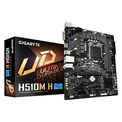 GIGABYTE MB H510M H (S1200, H510, 2xDDR4, HDMI, VGA, 1xPCIex16, 2xPCIex1, ALC887, Realtek GbE LAN, 4xSATA III, 1xM.2, USB 3.2, USB 2.0, mATX, Retail)