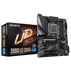 GIGABYTE Mainboard Desktop Z690 UD DDR4 (S1700, 4xDDR4 up to 128GB, 1xPCIEX16x16 5.0, 1xPCIEX16x4 3.0, 1xPCIEX16x1 3.0, 2xPCIEX1, 6xSATA, 3xM.2, USB3.2, USB2.0, USB Type-C, 1xHDMI, 1xDP, 2.5GbE LAN, A
