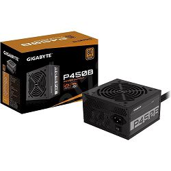 GIGABYTE P450B Power Supply 450W, 80+ Bronze, 120mm HYB fan, EU plug