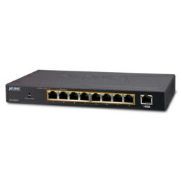 PLANET Gigabit Preklopnik (Switch) 8-port 10/100/1000Mbps sa 8-Port 802.3at PoE + 1-port Gigabit Ethernet Switch (100W POE Budget with External Power Supply)