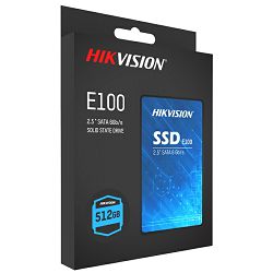 Hikvision E100 SSD 512GB, 2,5", R550/W480 HS-SSD-E100/512G