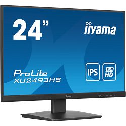 IIYAMA 24" Prolite XU2493HS-B6, 1920x1080, FHD, IPS, 250 cd/m2, 0.5ms, HDMI/DP