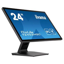IIYAMA 24" T2452MSC-B1 Touchscreen FHD (1920x1080) IPS, 16:9, 400 cd/m2, 1000:1, 5ms, HDMI, DP, USBx2, 10 point touch, zvučnici