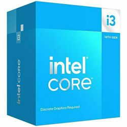 Intel Core i3-14100 - 3.50GHz/4.70GHz (4 Cores), 12MB, S.1700, UHD grafika, bez hladnjaka, TRAY
