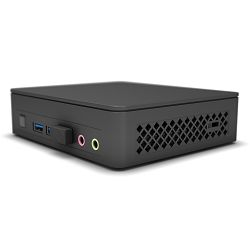 Intel NUC 11 Essential Mini PC with Intel Celeron Processor, 4GB DDR4, 64GB eMMC, and Windows 11 Home, no cord, single pack
