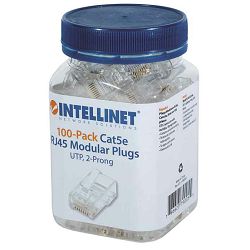 Intellinet konektor, UTP, CAT5e, RJ45, 100 kom 790055