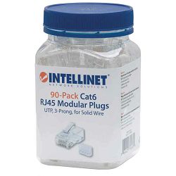 Intellinet konektor, UTP, CAT6, RJ45, 90 kom 790604