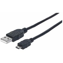 Kabel MANHATTAN, USB 2.0, USB-A (M) na micro USB-B (M), 1.8m 307178