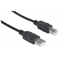 Kabel MANHATTAN, USB 2.0, USB-A (M) na USB-B (M), 3.0m (za printer) 333382