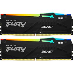 Kingston DDR5 32GB 6000MHz,2x16G, FURY Beast RGB E KF560C36BBE2AK2-32