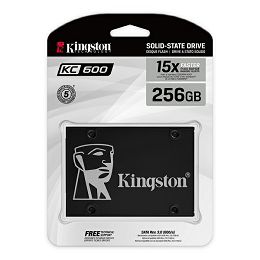 Kingston SSD KC600, R550/W500,256GB, 7mm, 2.5" SKC600/256G