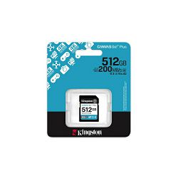 Kingston Canvas Go! Plus SD, R200MB, 512GB SDG4/512GB