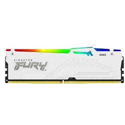Kingston 64GB 5600MT/s DDR5 CL40 DIMM (Kit of 2) FURY Beast White RGB XMP, EAN: 740617333831