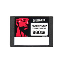 Kingston DC600ME 960GB Enterprise SSD 2.5" SATA Read/Write: 560 / 530 MB/s, Random Read/Write IOPS 94K/65K (Mixed-Use) TCG Opal