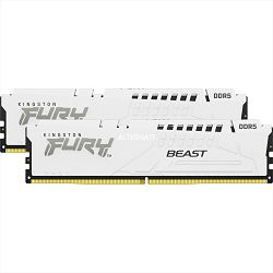 Kingston DRAM 64GB 6000MT/s DDR5 CL40 DIMM (Kit of 2) FURY Beast White XMP EAN: 740617333343