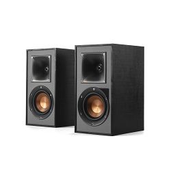 Klipsch Reference R-41PM Powered Bookshelf Speakers, Black, Pair