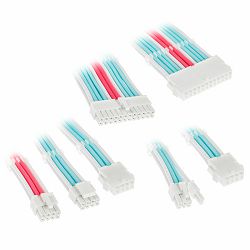 Kolink Core Adept Braided Cable Extension Kit - Brilliant White/Neon Blue/Pure Pink