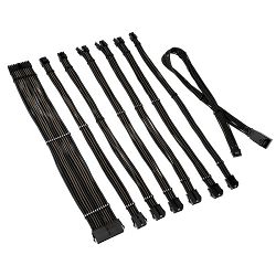 Kolink Core Pro Braided Cable Extension Kit 12V-2x6 Type 1 - Jet Black/ Grey