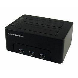 LC-Power dock za SSD/HDD, 3xUSB Hub, USB 3.0 LC-DOCK-U3-HUB