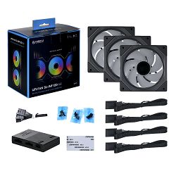 Lian Li UNI FAN SL-INF, 3pcs Pack incl. Controller - 120mm, crni
