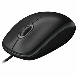 Logitech B100 mouse black, USB