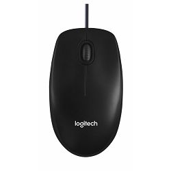 Logitech B100 žičani optički miš, crna 910-003357
