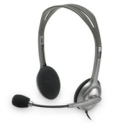 Logitech H110 slušalice s mikrofonom, stereo, siva 981-000271