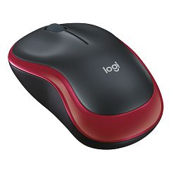 Logitech M185 bežični optički miš, crvena 910-002237